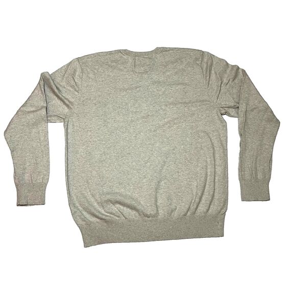 American Eagle Men’s V-Neck Cotton Sweater XL Gray Athletic Fit - Picture 6 of 11